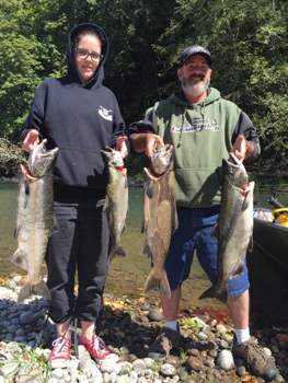 Summer King salmon from the Nisqually river